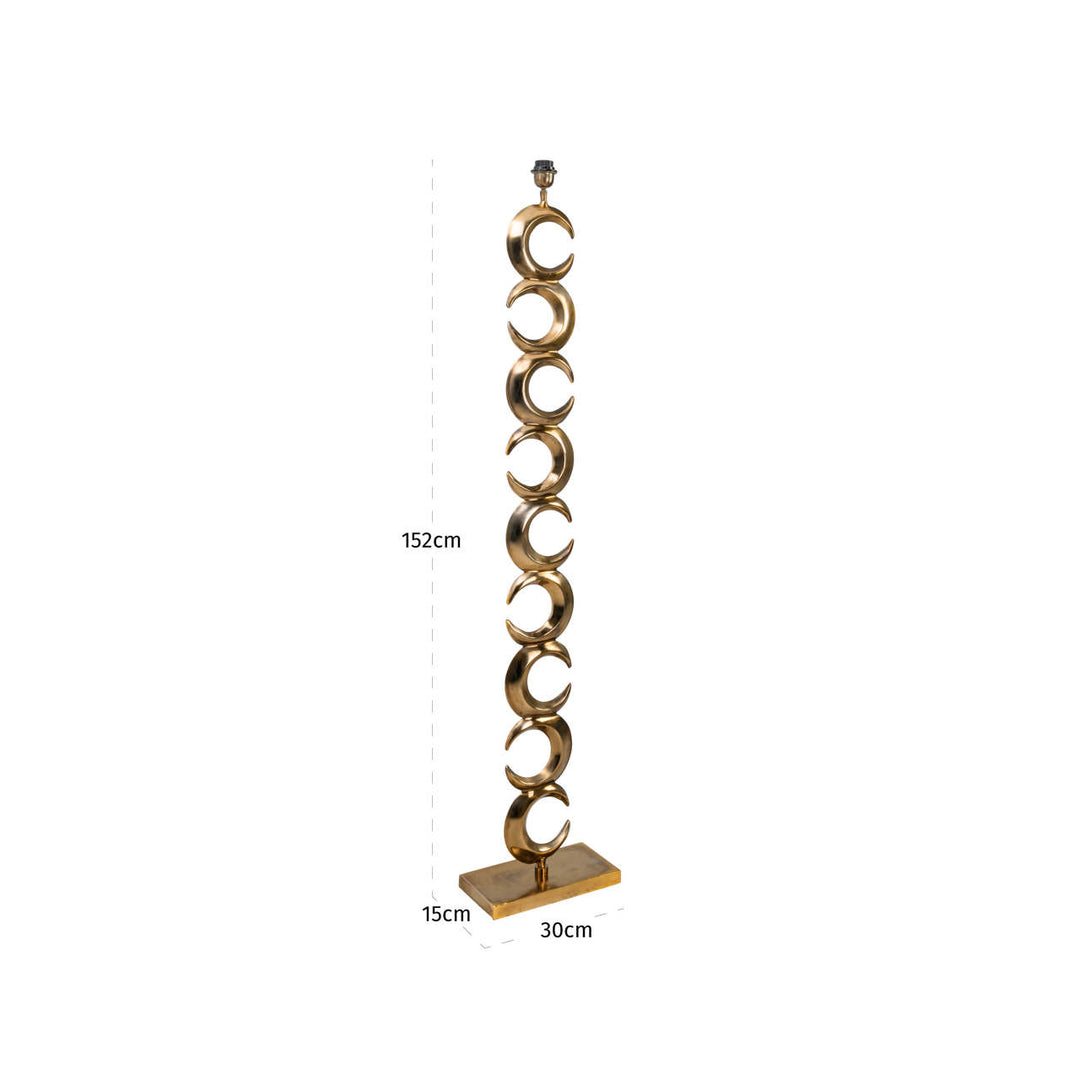 Amina Floor Lamp - Brass Antique