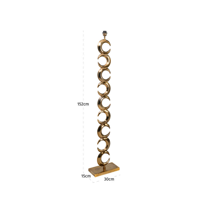 Amina Floor Lamp - Brass Antique