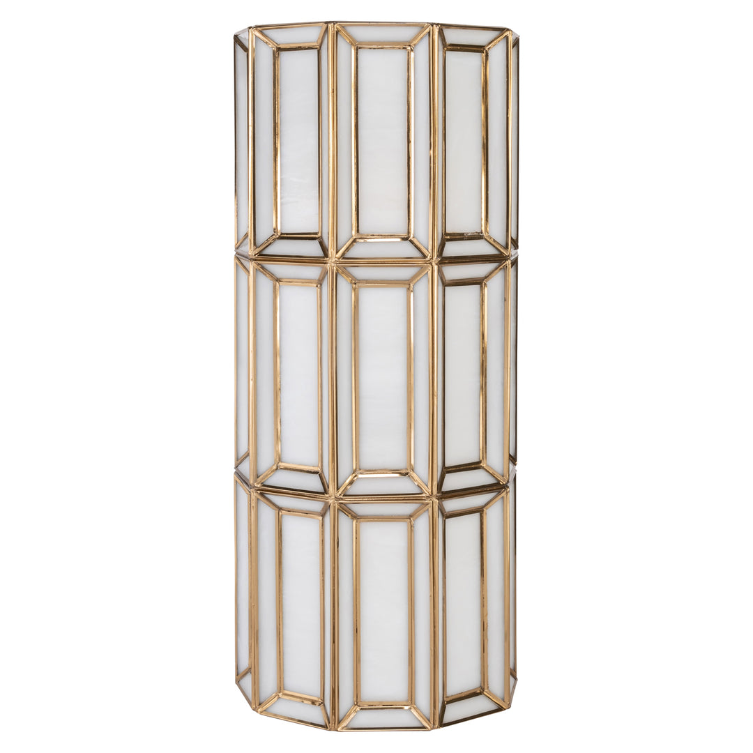 Opal Wall Lamp - Brass Antique