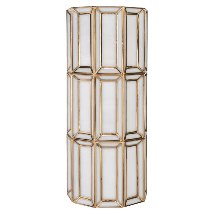 Opal Wall Lamp - Brass Antique