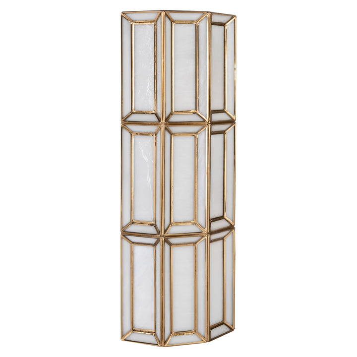 Opal Wall Lamp - Brass Antique