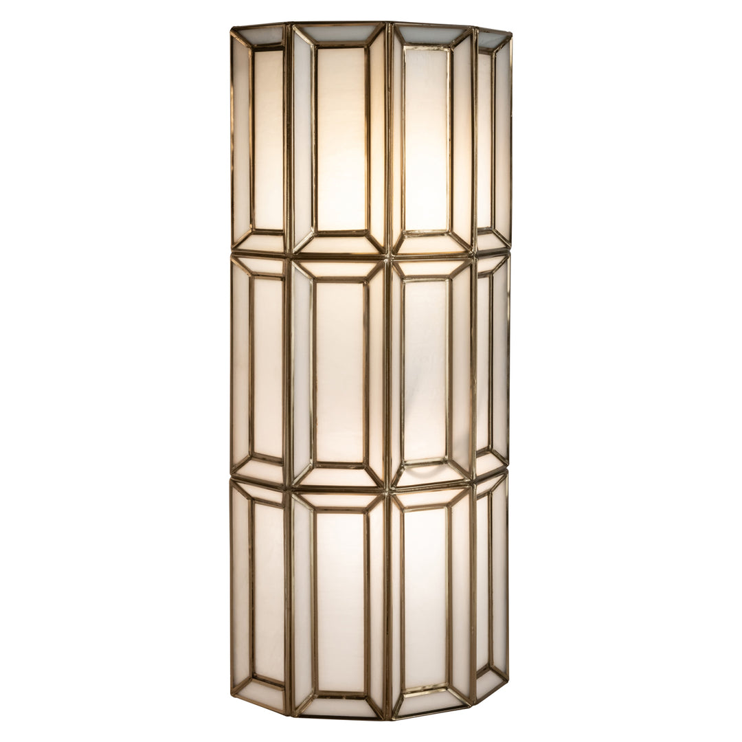 Opal Wall Lamp - Brass Antique