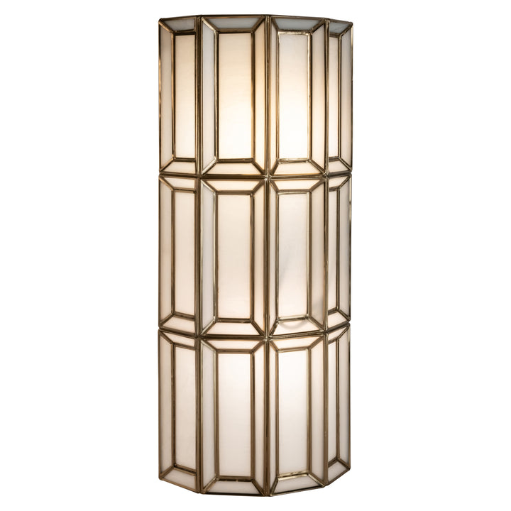 Opal Wall Lamp - Brass Antique