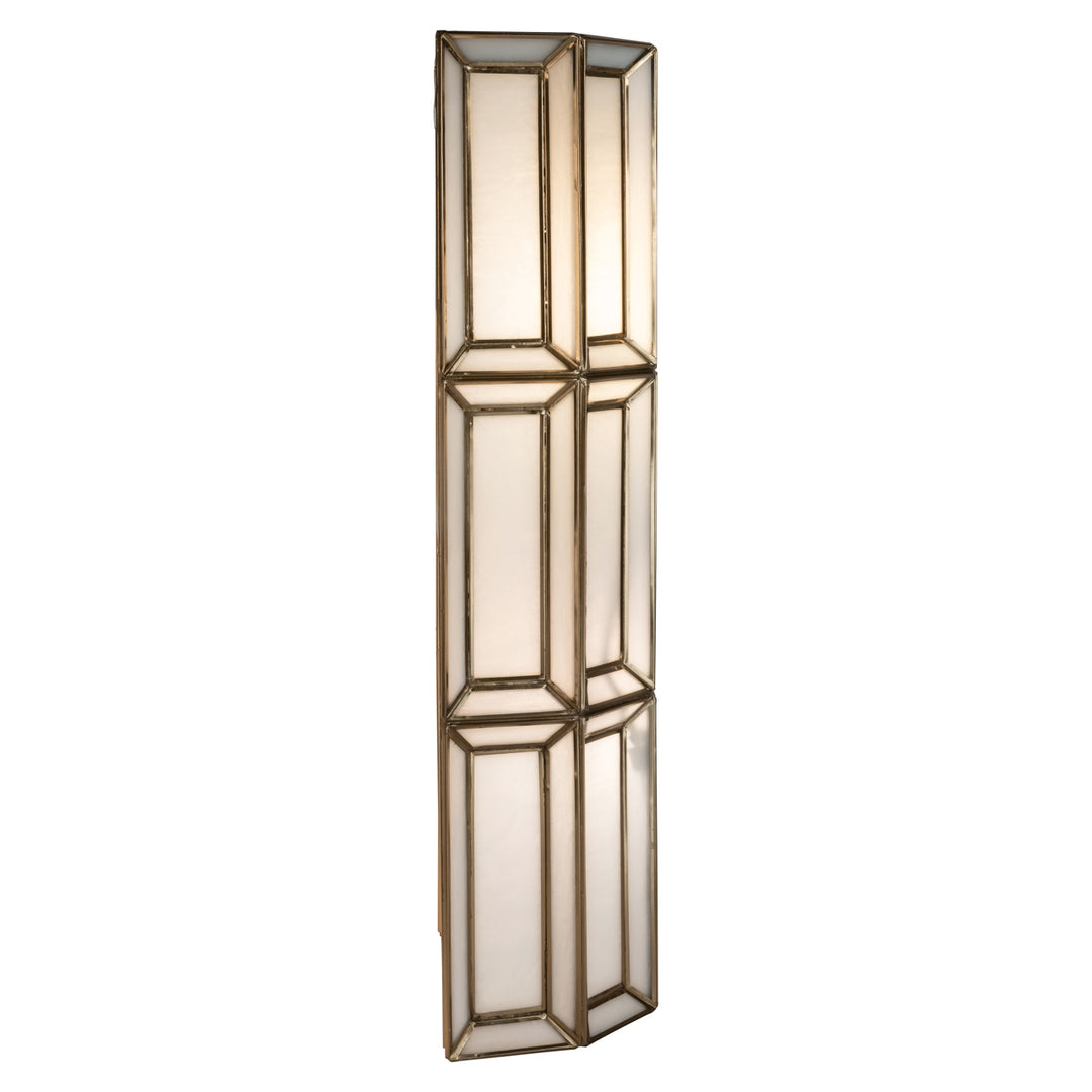 Opal Wall Lamp - Brass Antique
