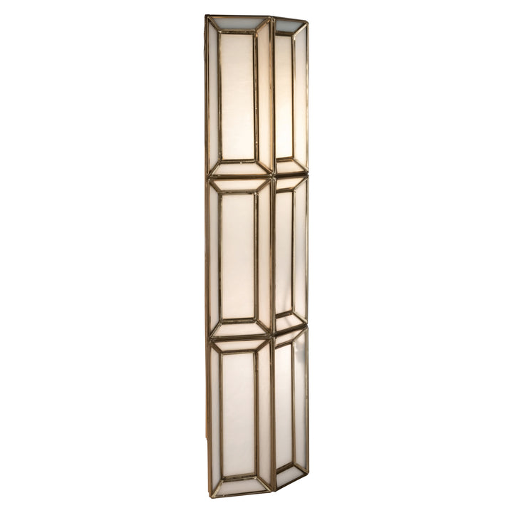 Opal Wall Lamp - Brass Antique