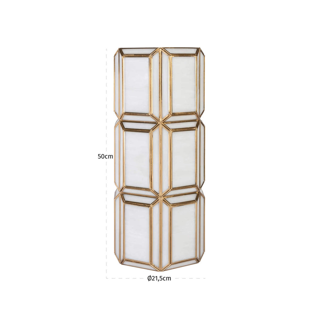 Emilia Large Hurricane Light - Brass Antique