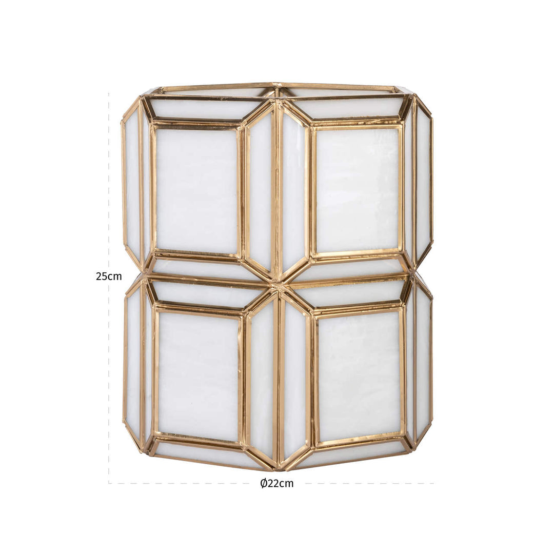 Ariana Small Hurricane Light - Brass Antique