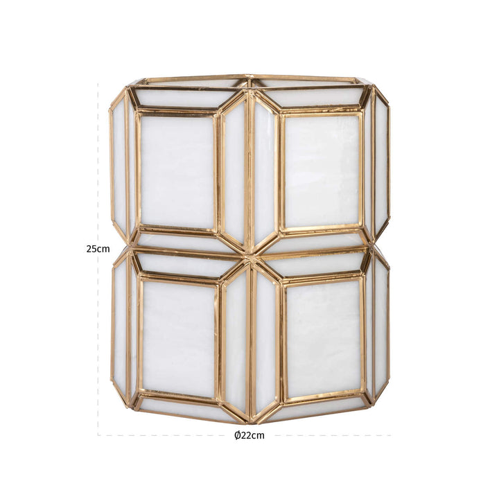 Ariana Small Hurricane Light - Brass Antique