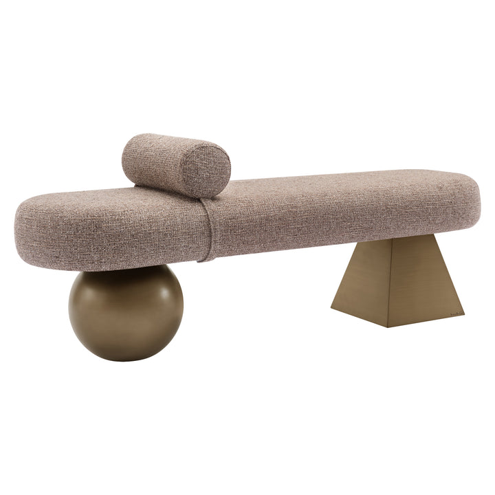 Alexander Jones Bench - Brown Tweed