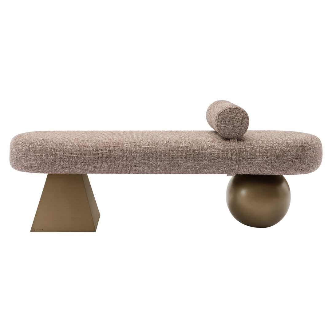 Alexander Jones Bench - Brown Tweed