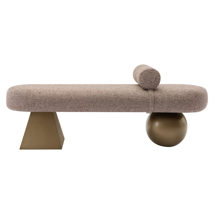 Alexander Jones Bench - Brown Tweed