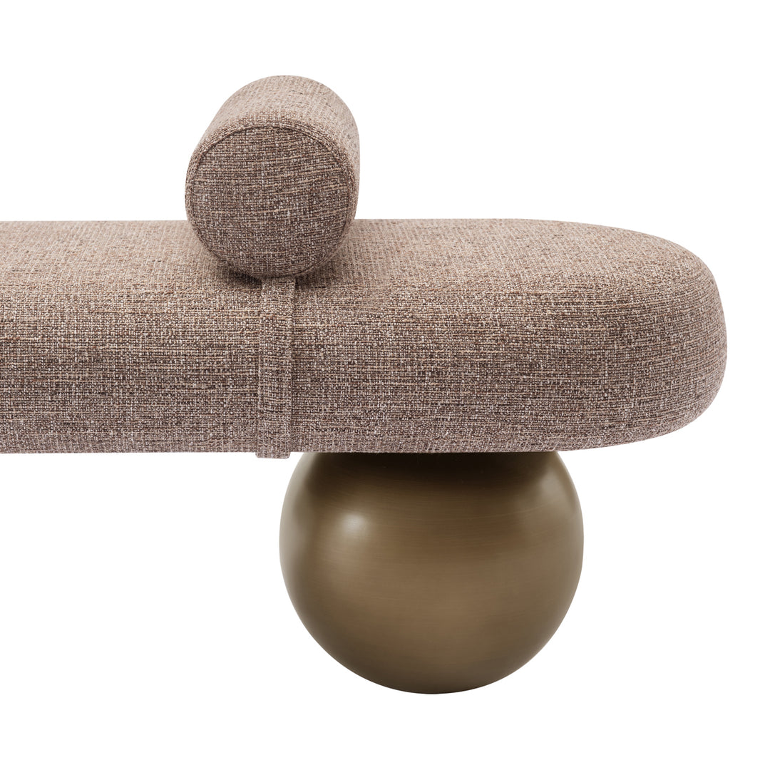 Alexander Jones Bench - Brown Tweed