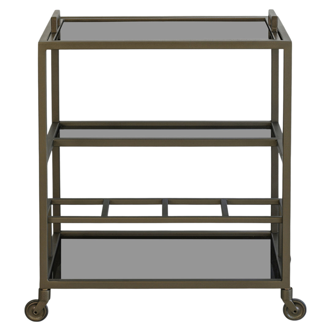 Ruinart Drinks Trolley - Brass Antique