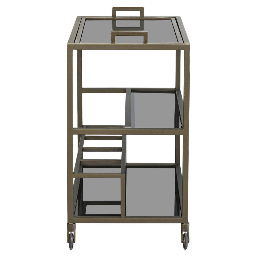 Ruinart Drinks Trolley - Brass Antique