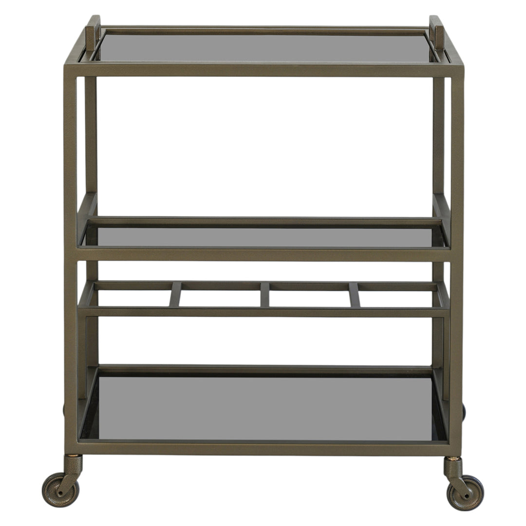 Ruinart Drinks Trolley - Brass Antique