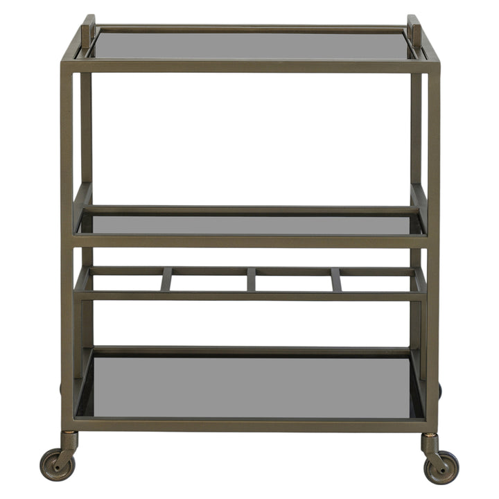 Ruinart Drinks Trolley - Brass Antique