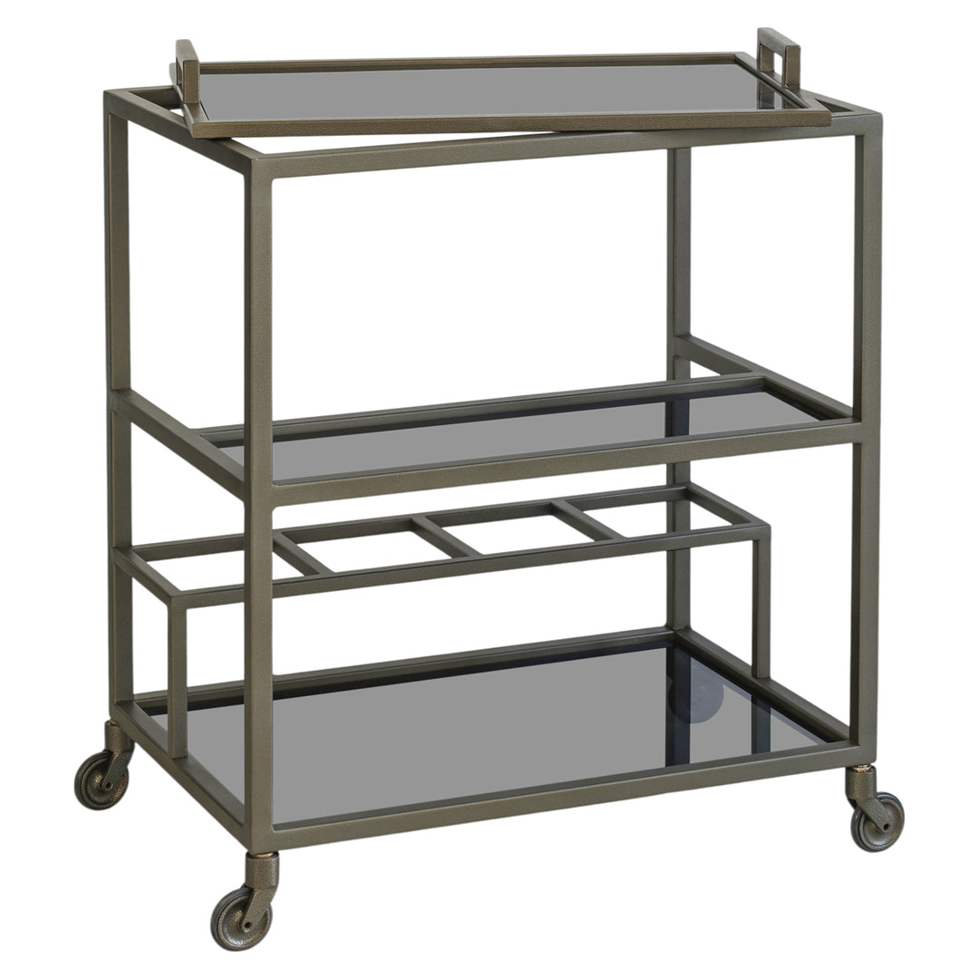 Ruinart Drinks Trolley - Brass Antique