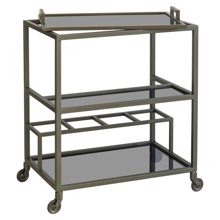 Ruinart Drinks Trolley - Brass Antique
