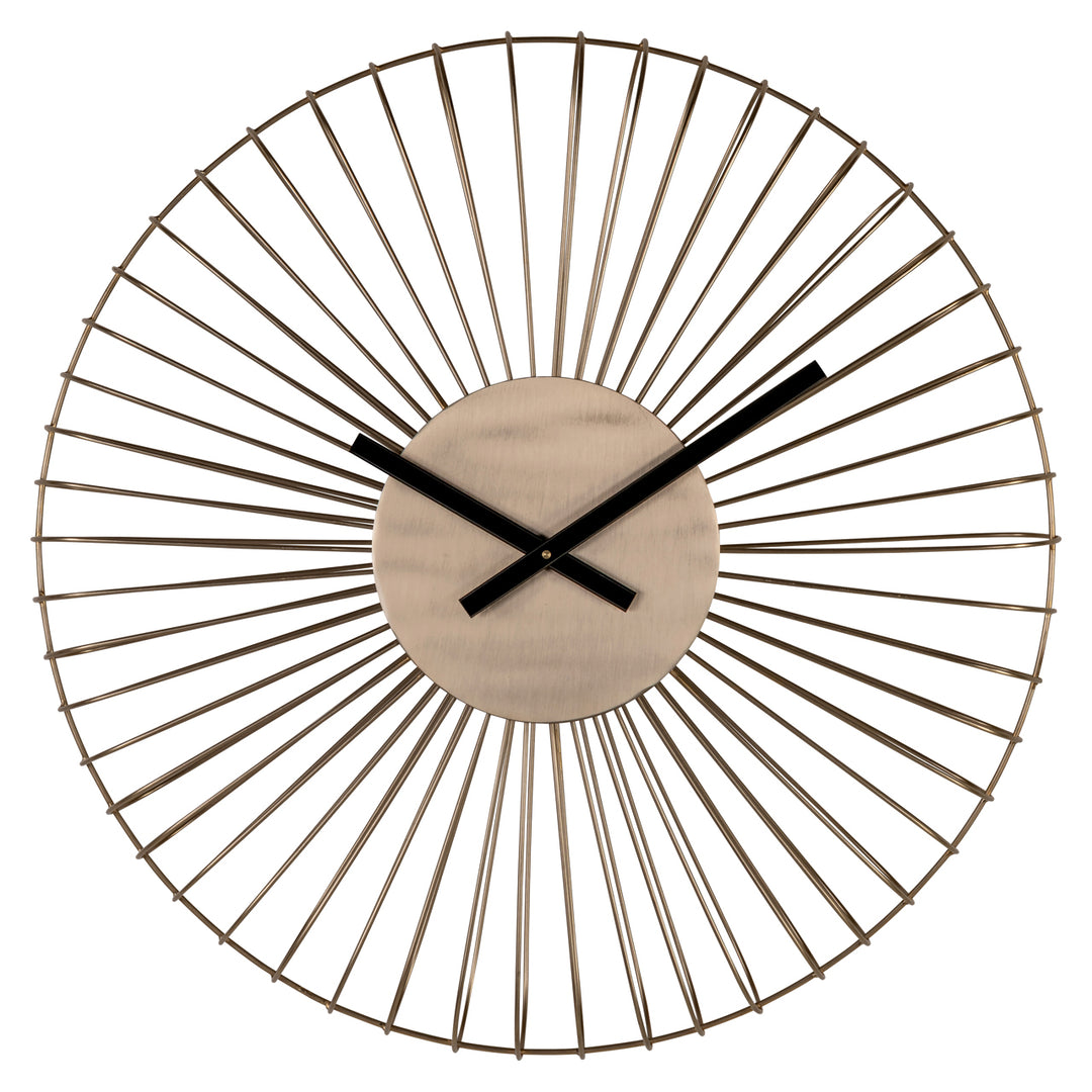 Wirle Clock - Gold