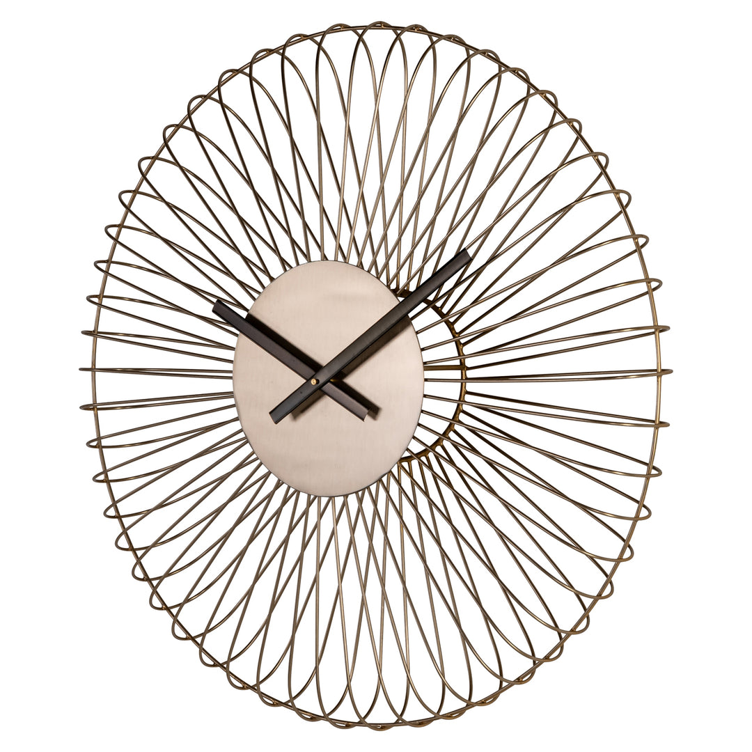 Wirle Clock - Gold