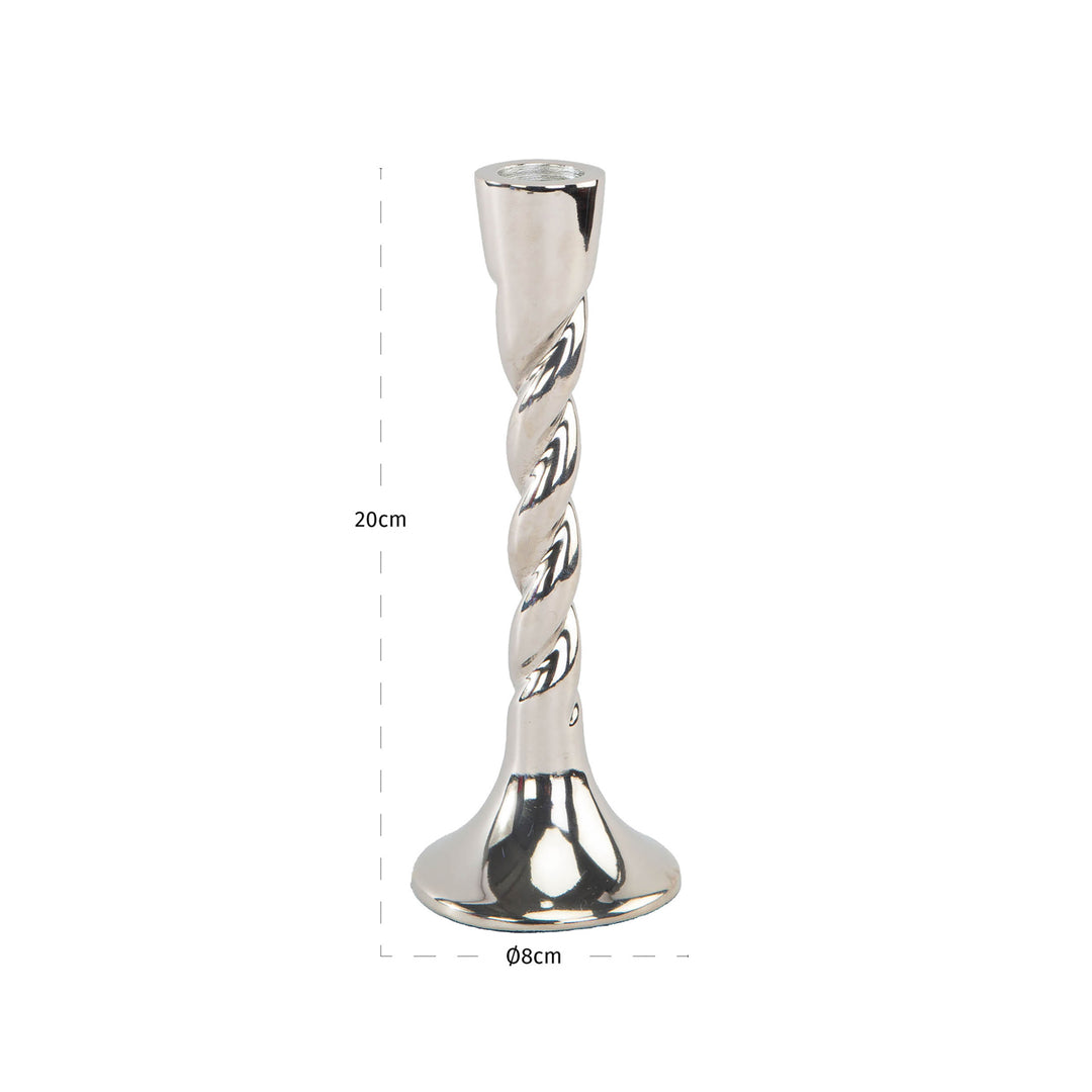 Crillon Candle Holder - Silver