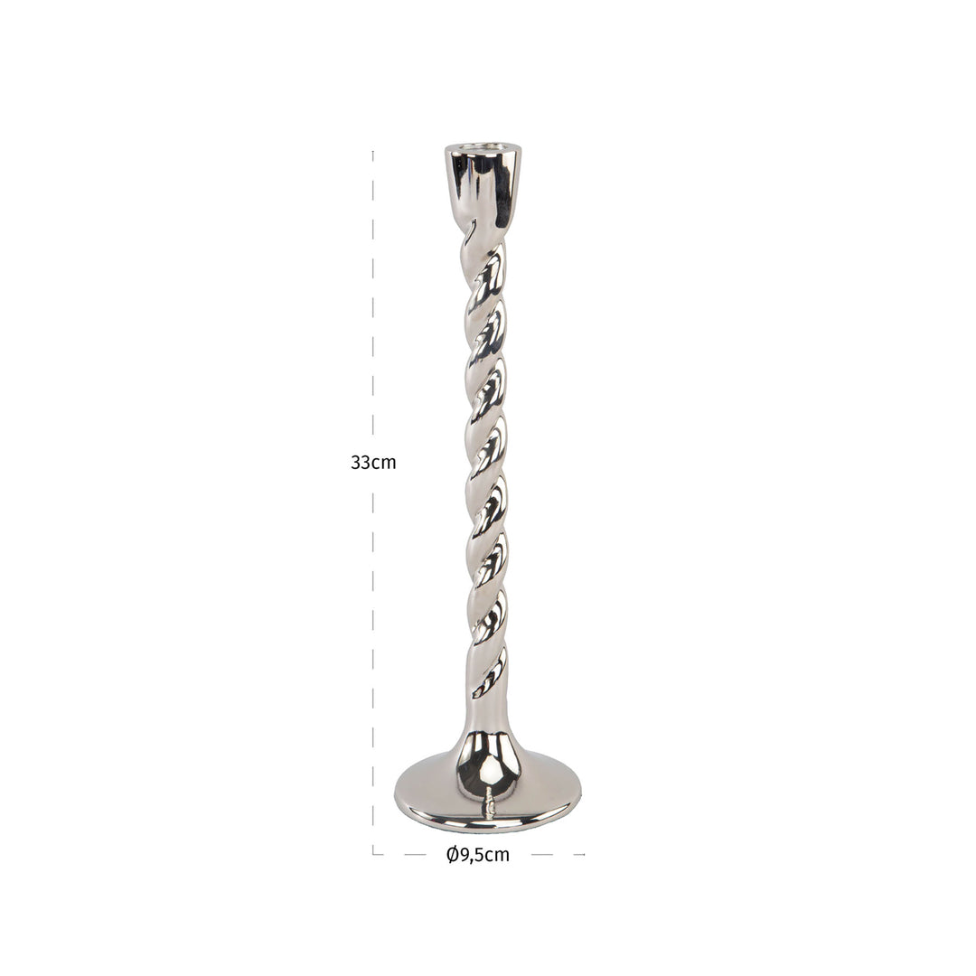 Crillon Candle Holder - Silver