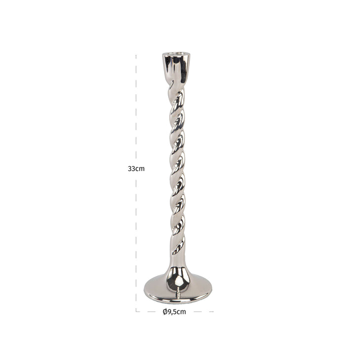 Crillon Candle Holder - Silver