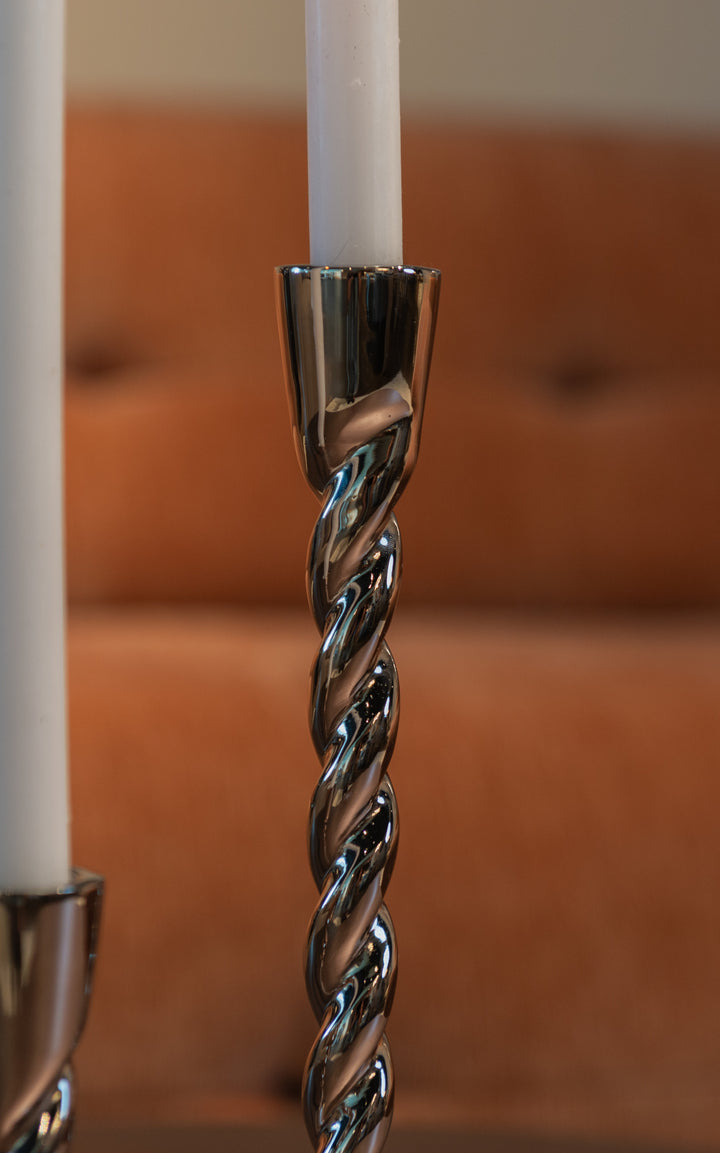 Crillon Candle Holder - Silver