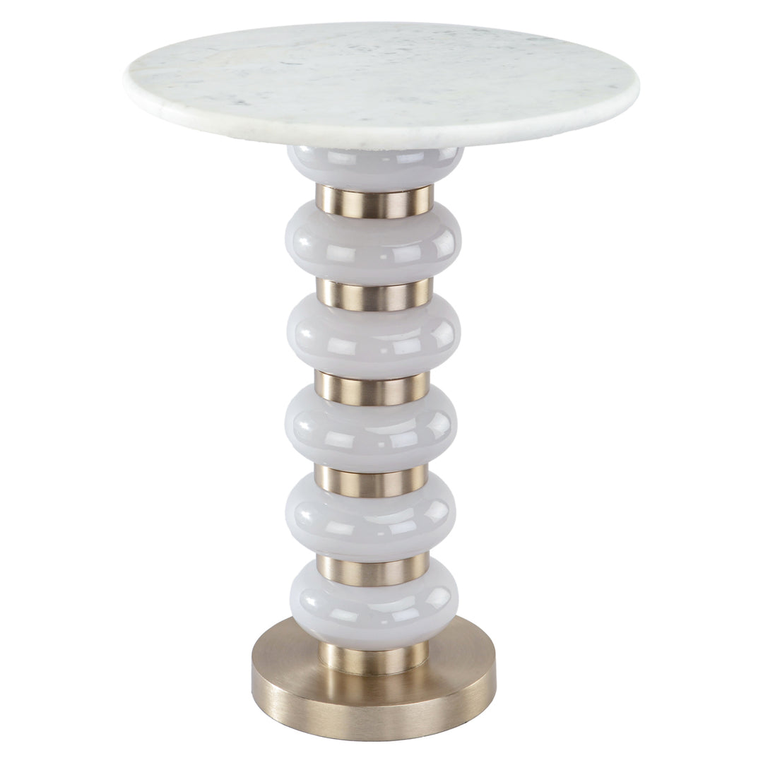 Villeray End Table - White