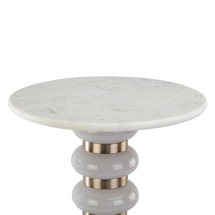 Villeray End Table - White