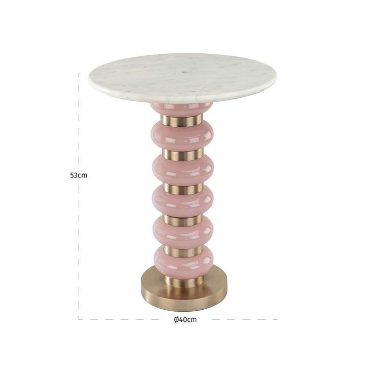 Villeray End Table - Pink