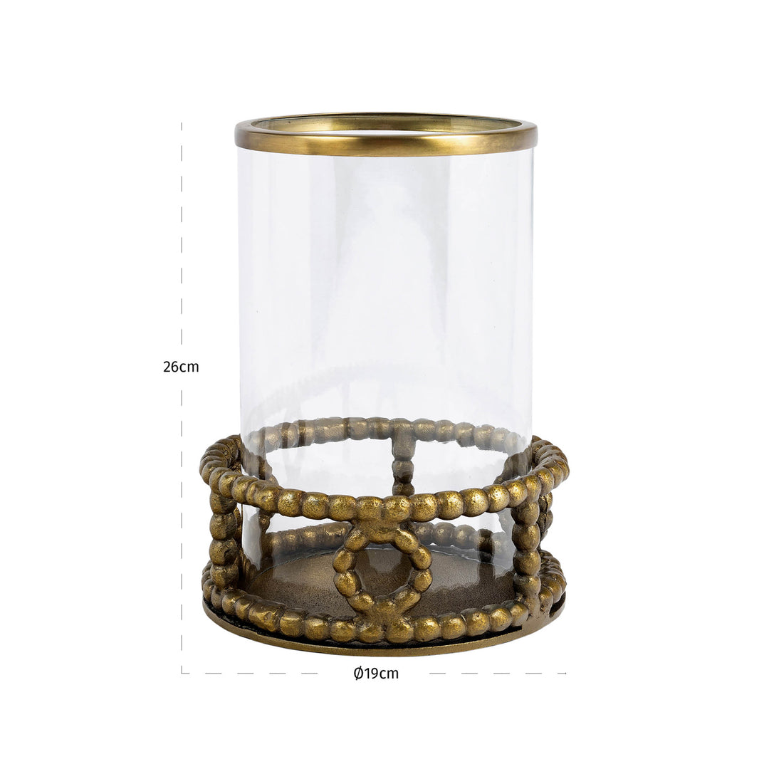 Mile Hurricane Light - Brass Antique
