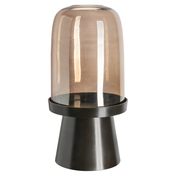 Meave Large Hurricane Light - Walnut