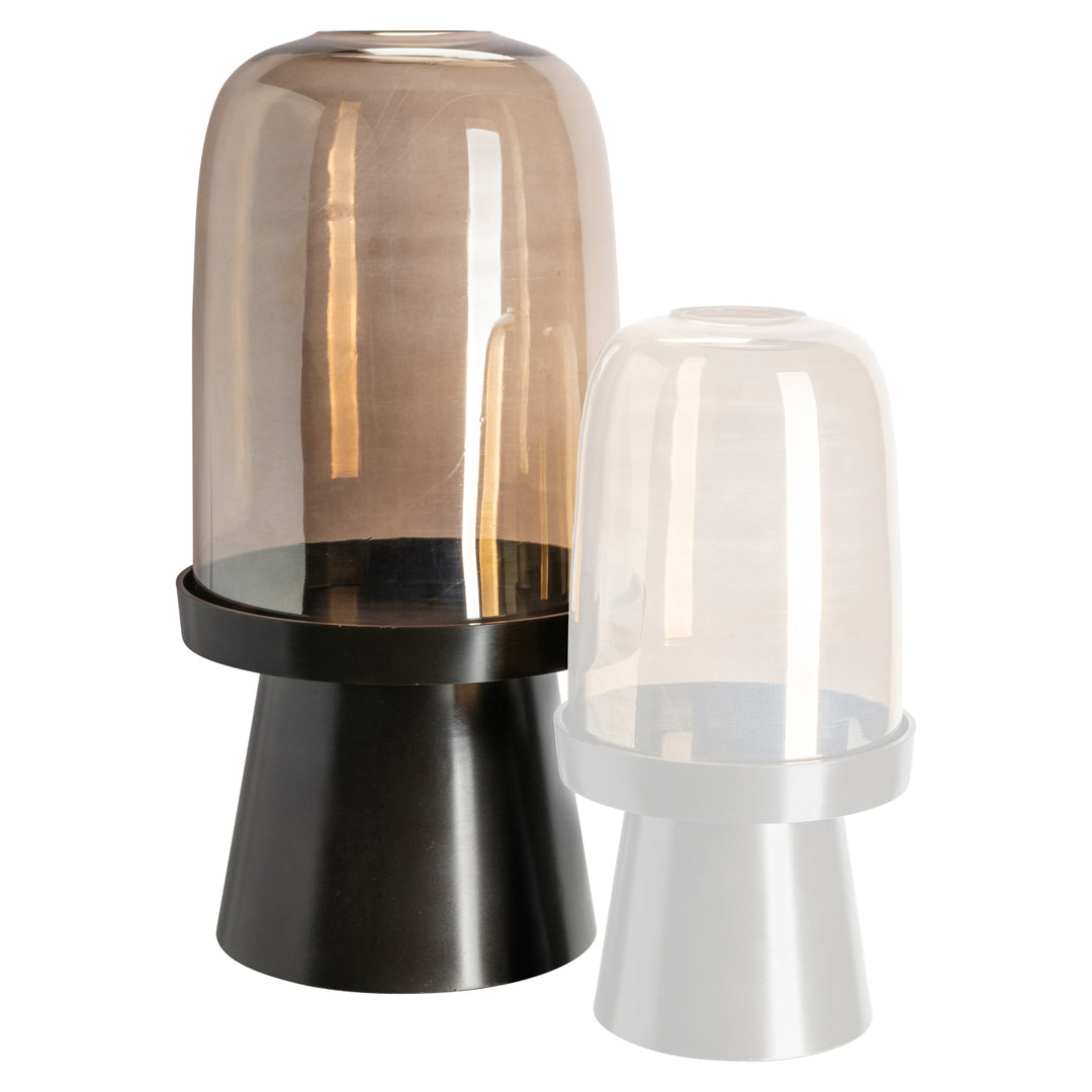 Meave Large Hurricane Light - Walnut