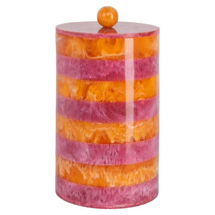 Lilybelle Storage Jar - Pink & Orange