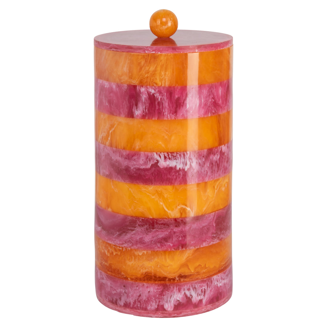 Lilybelle Storage Jar - Pink & Orange