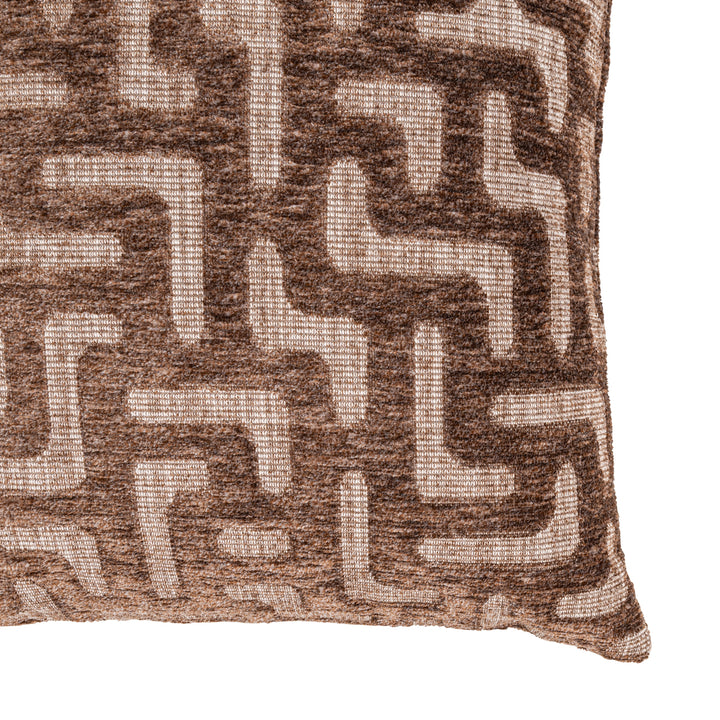 Ivy Cushion - Brown Labyrinth