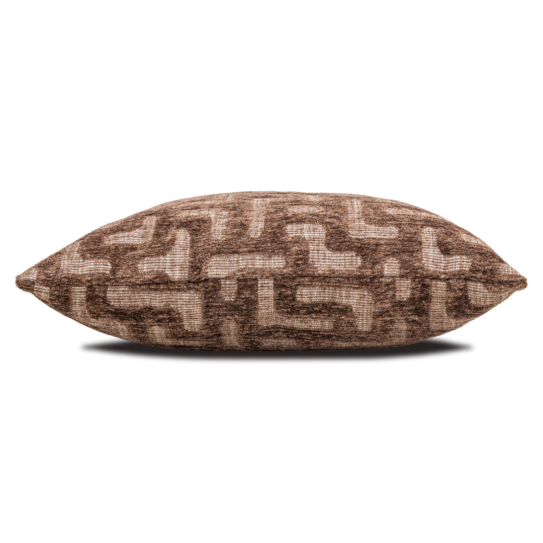 Ivy Cushion - Brown Labyrinth