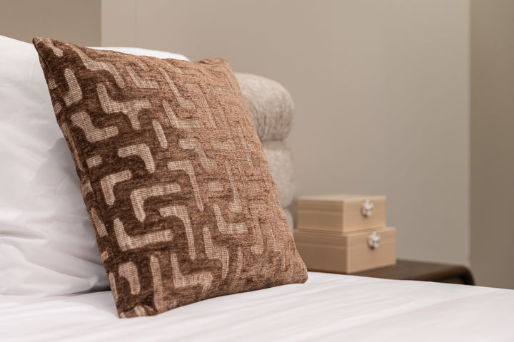 Ivy Cushion - Brown Labyrinth