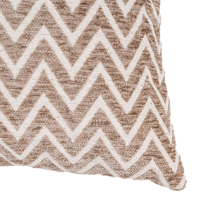 Nino Cushion - Sand Chevron