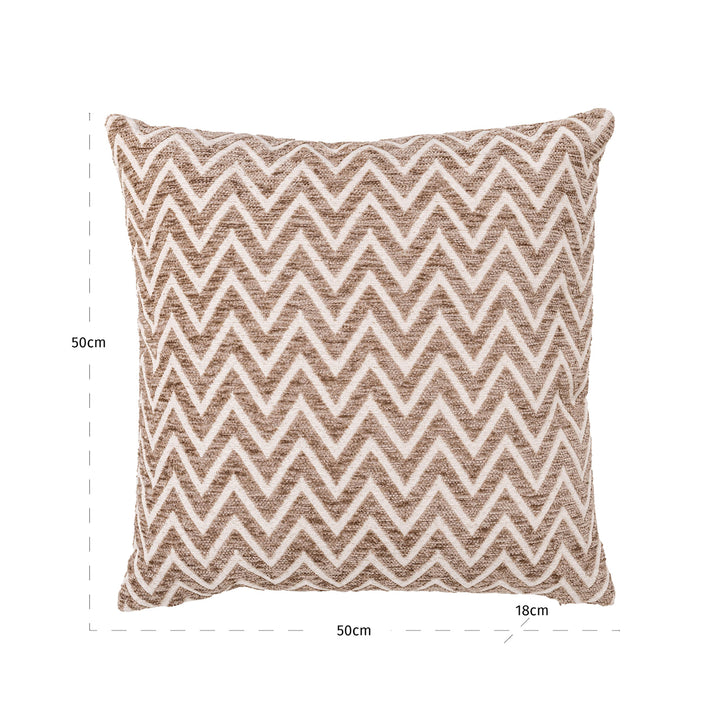 Nino Cushion - Sand Chevron