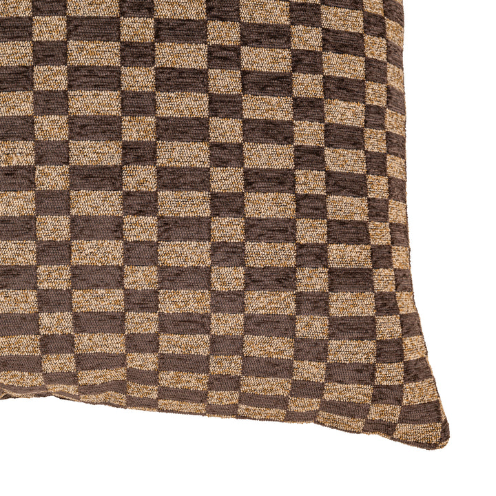Remi Rectilinear Cushion - Brown
