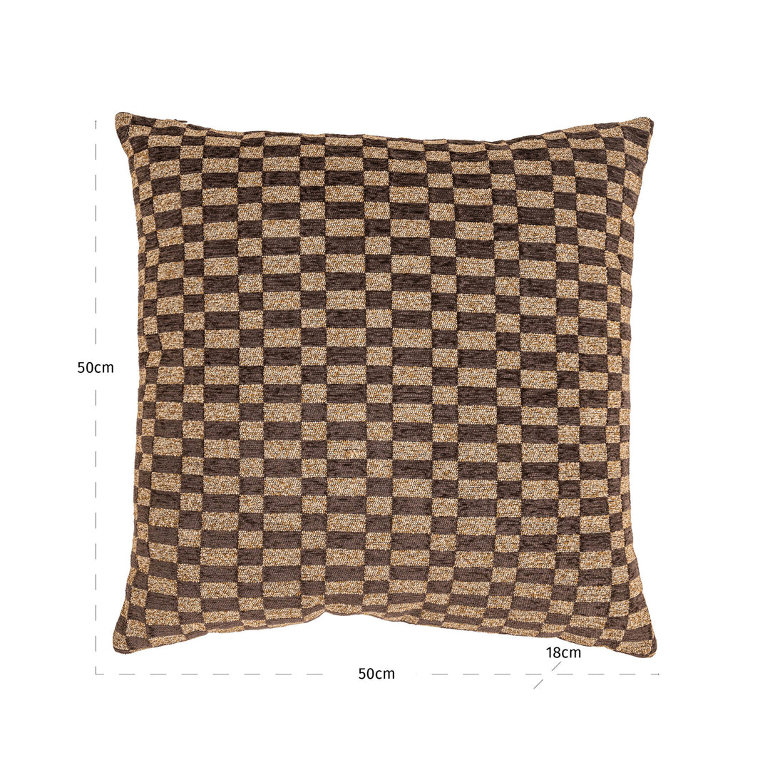 Remi Rectilinear Cushion - Brown
