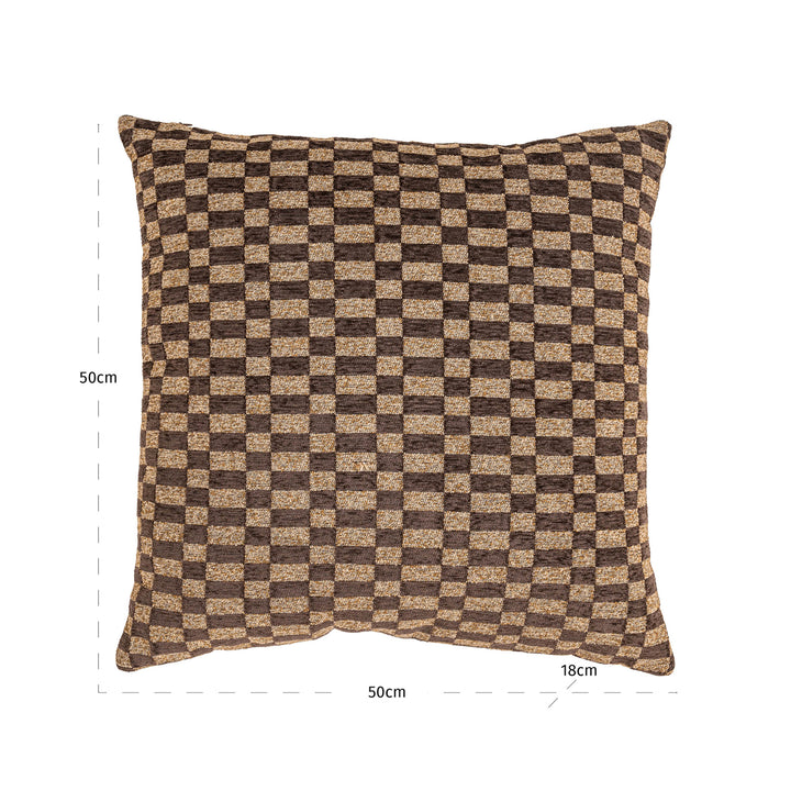 Remi Rectilinear Cushion - Brown