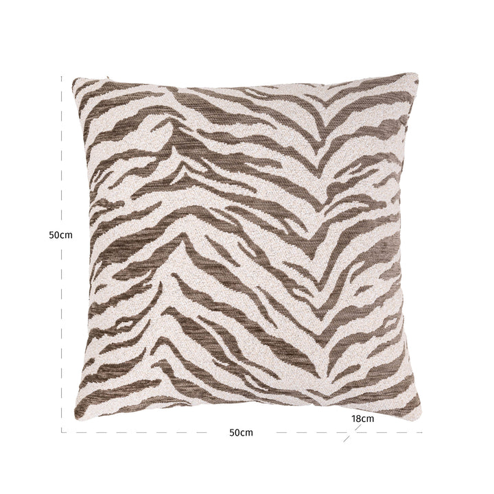 Tara Cushion - Taupe Tiger