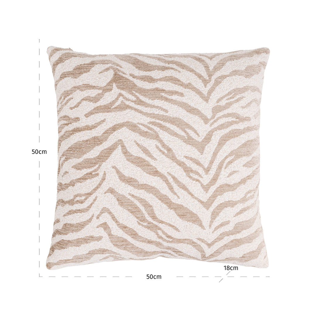Eliza Cushion - Beige Tiger