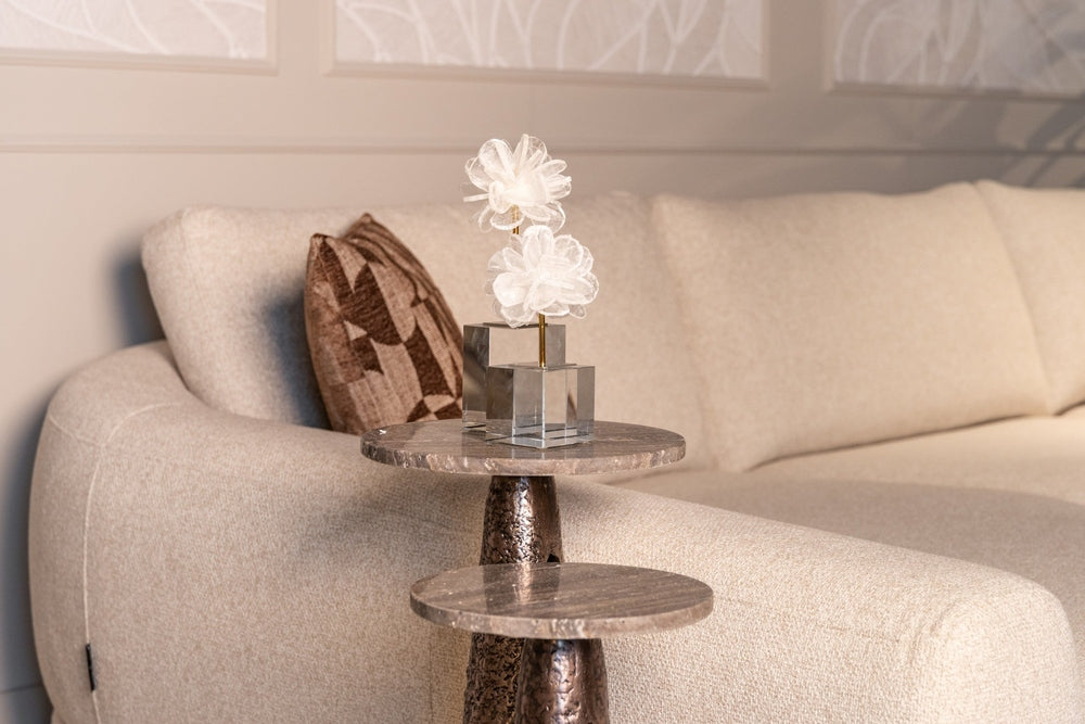 Eldora Round End Table - Bronze
