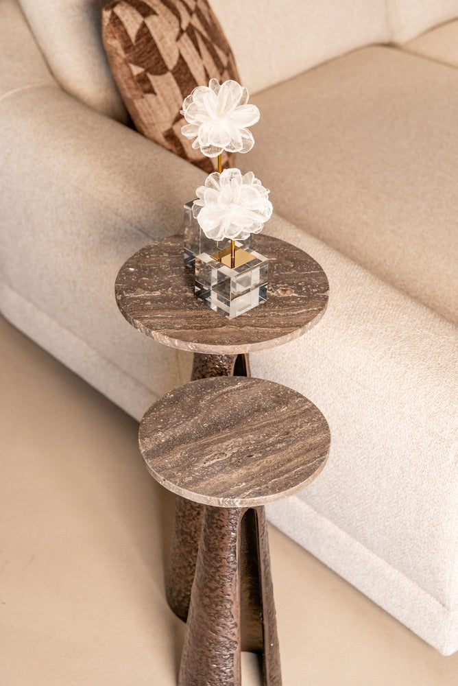 Eldora Round End Table - Bronze