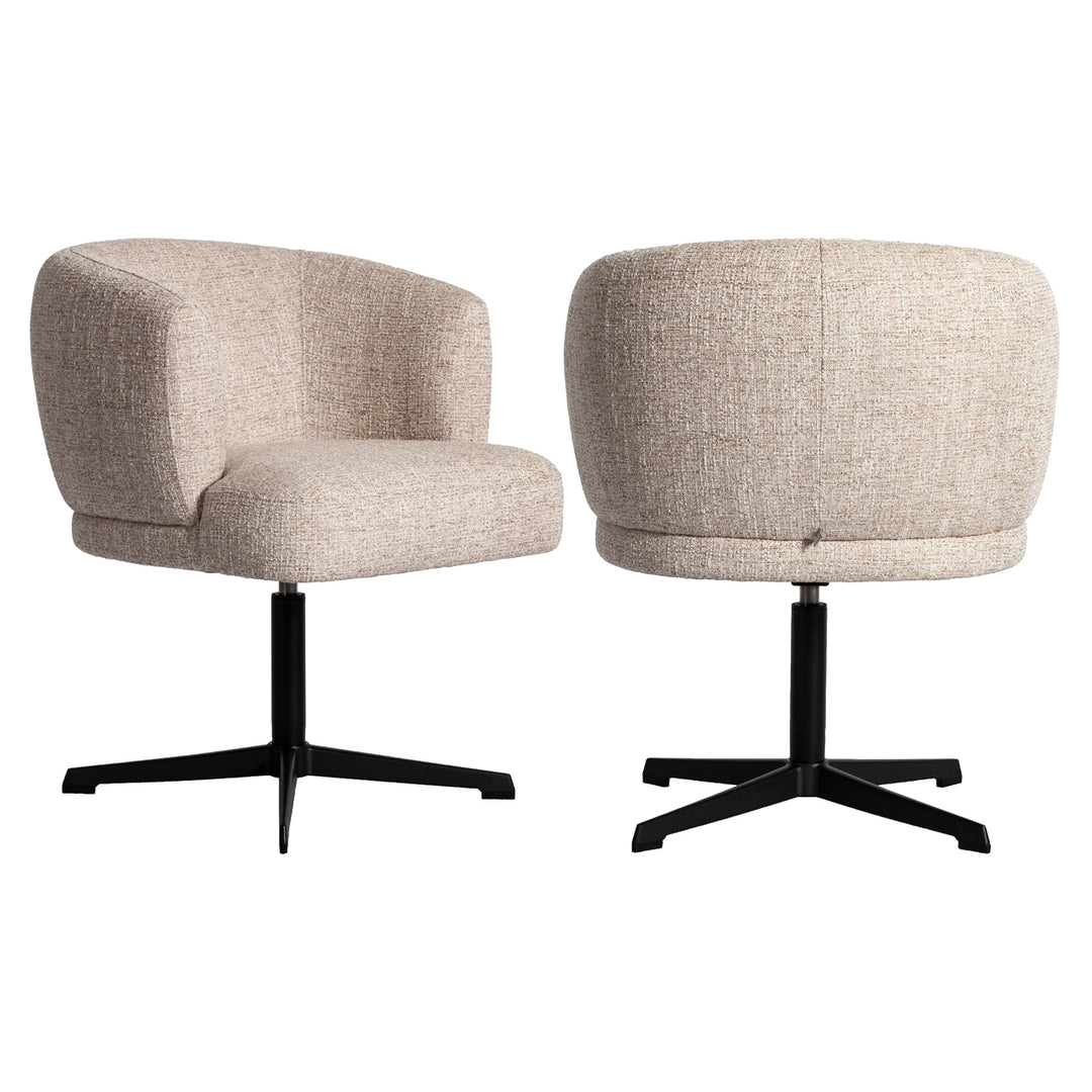 Dinan Dining Chair - Cream Tweed