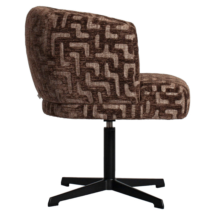 Dinan Dining Chair - Brown Labyrinth